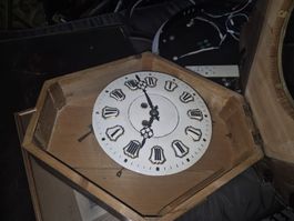 Horloge murale ancienne cadre bois état usagé