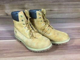 Gebrauchte Leder Timberland Schuhe Grösse 9 1/2 W ca. 42 -43