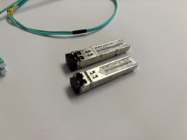 SFP+ Aruba 1Gb : 2x connecteur R9D16A + fibre optique 0.5 m