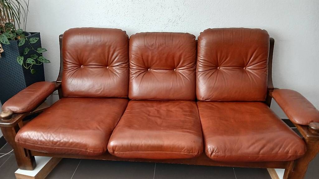 Sofas: Ledersofa – D'occasion à Liebistorf par Sonne2000