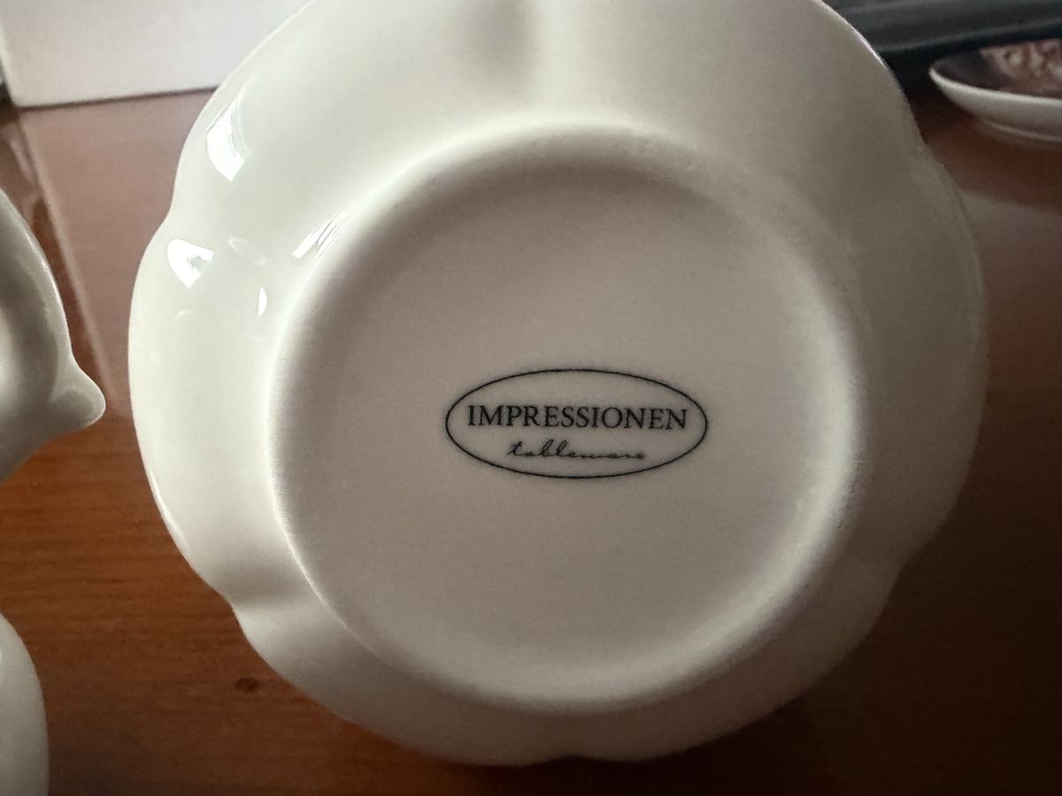 Geschirrsets: Impressionen Tableware, Zuckerdose und Milchkännchen Set – Gebraucht aus Niederrohrdorf von Geheimniss68 1