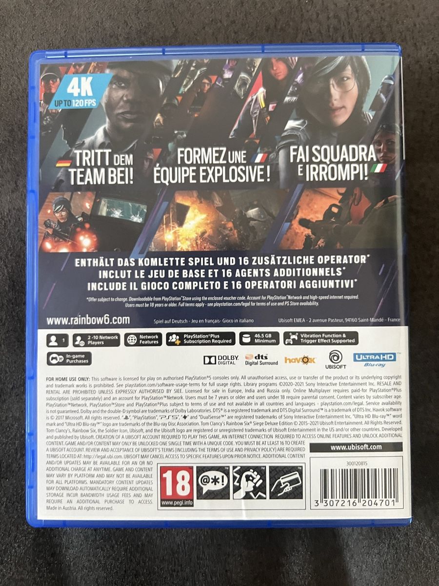 Giochi: Tom Clancy‘s Rainbow Six Siege  PS5 – Usato da Gossau SG venduto da DuDaRi0089 1
