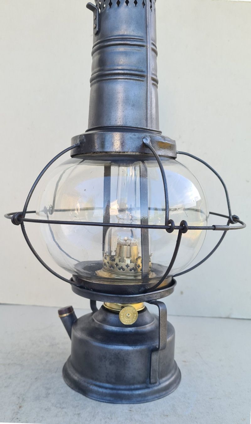 Lampen & Licht: Alte Petroleum Stall-Laterne Sturmlaterne – Gebraucht aus Frasnacht von Carawill 5