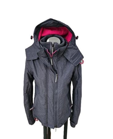 Superdry Windcheater Japan Womens Size S Grau Pink Jacke
