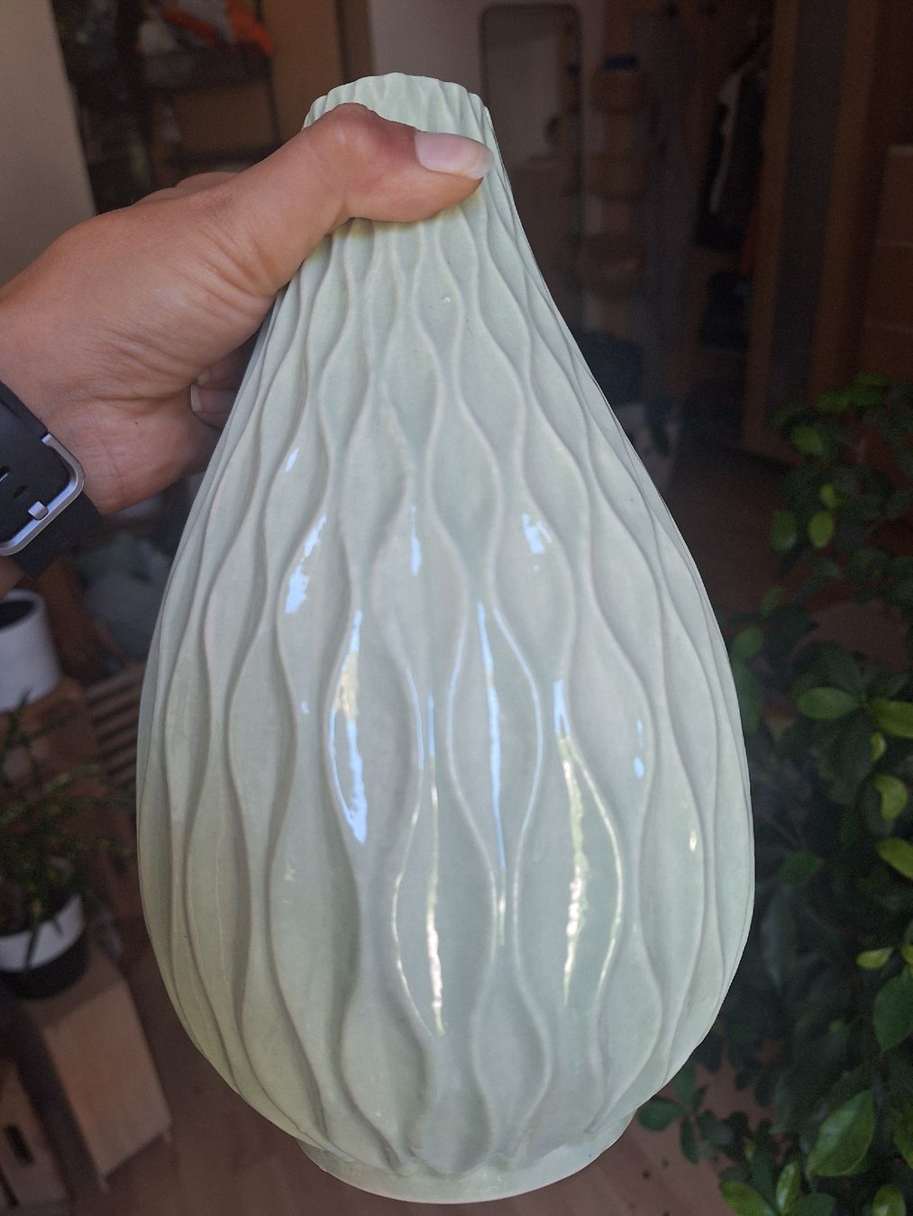 Vasi & Recipienti: Vase mit Rillenmuster – Nuovo (secondo la descrizione) da Aarau venduto da Chillkrot 1