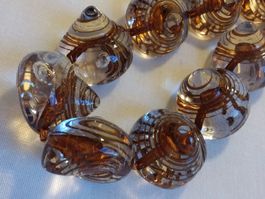 Top Vintage Lucite Plexiglas Muschel Halskette Collier