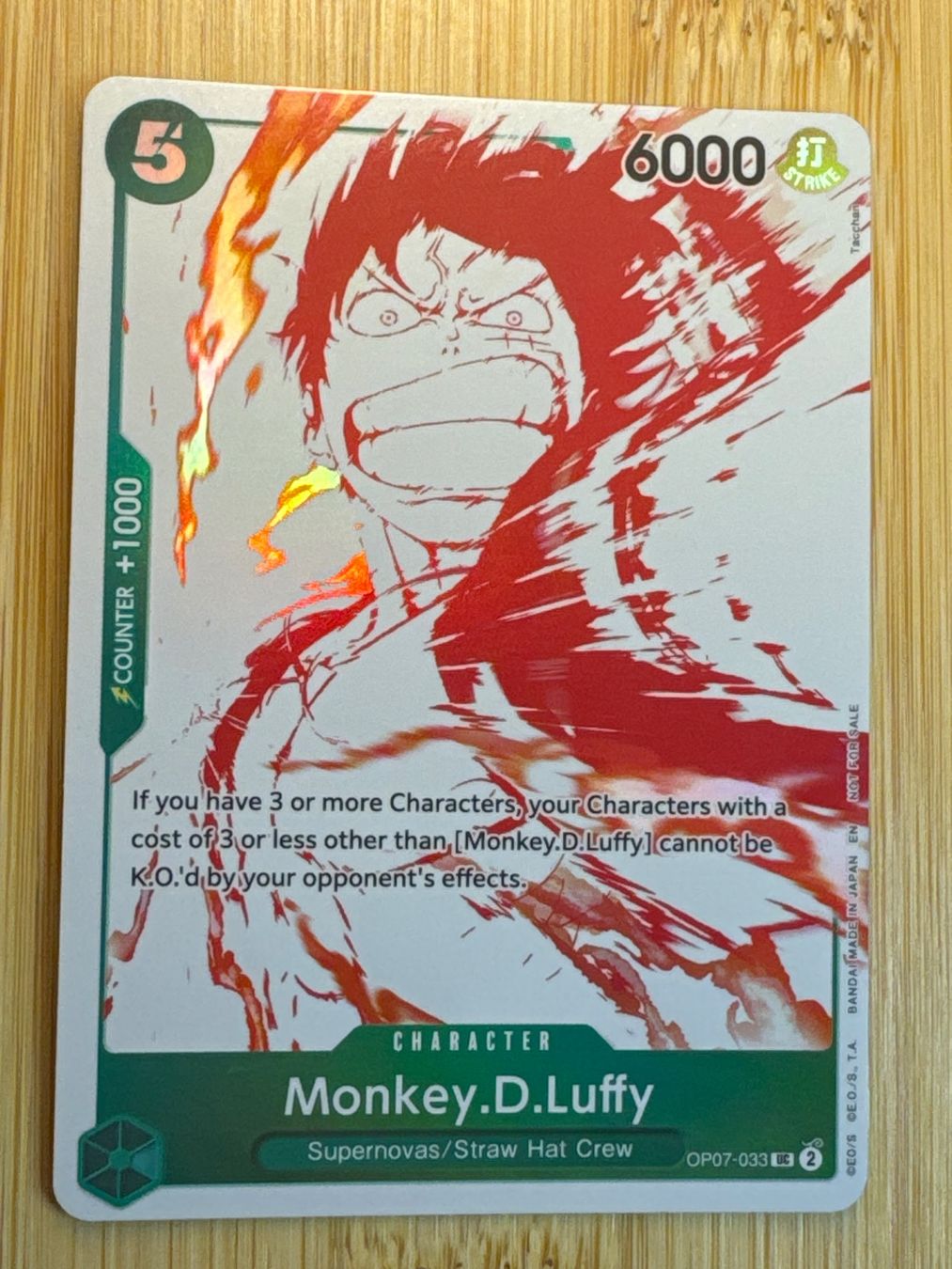 Bandai Sammelbilder & Trading cards: [EN] Monkey D. Luffy OP07-033 One Piece TCG – Neu (gemäss Beschreibung) aus Grand-Lancy von GNZGVA