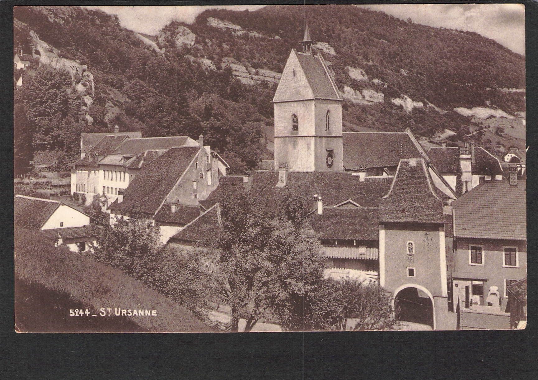 Ansichtskarten: CP. St. Ursanne , 1917 – Gebraucht aus Reichenburg von ibiza18