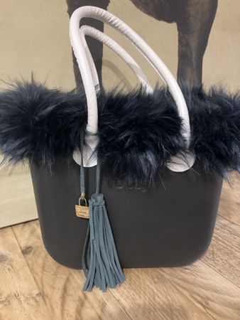 O Bag Komplett-Set Schwarz mit Fellrand + Zubehör Winter 49