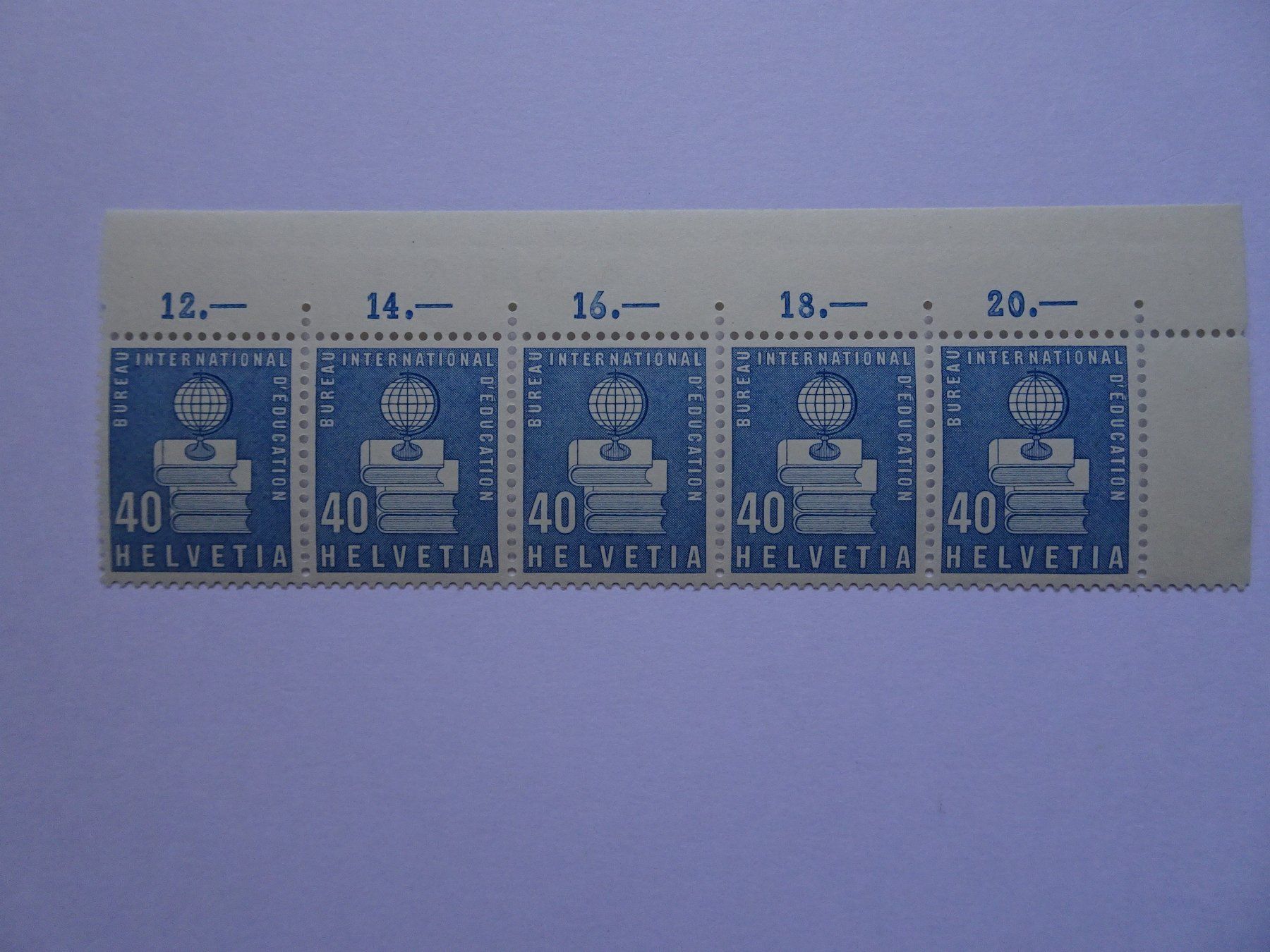 Tous les timbres: BIE 1958** – Neuf (Voir description) à Aadorf par Chnorli-Furz