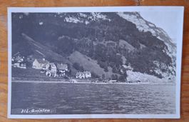 Quinten am Walensee um 1930, alte Ansichtskarte