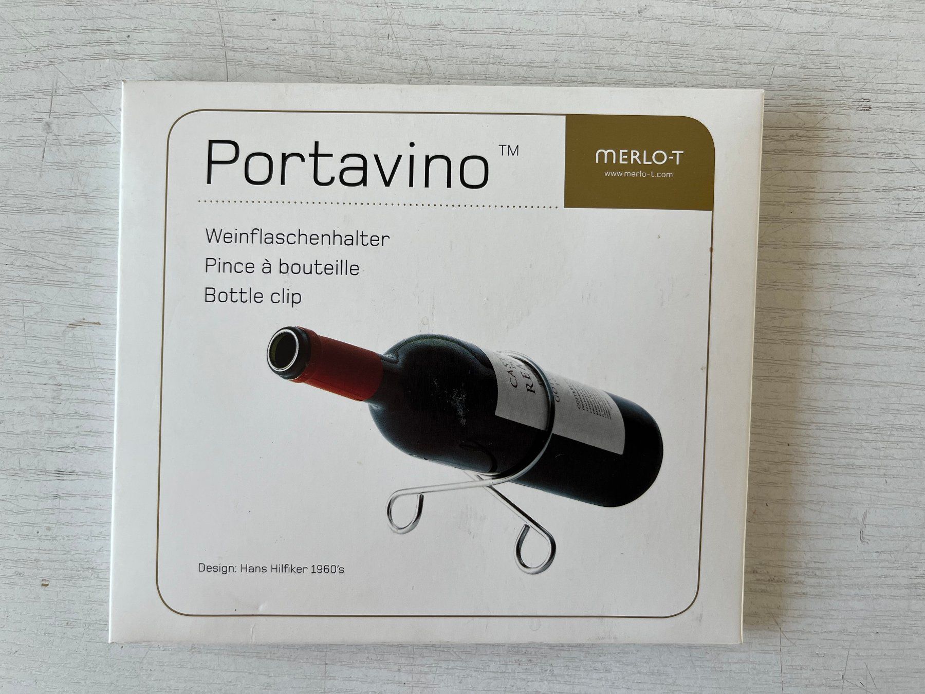 Portabottiglie: Portavino Weinhalter – Nuovo e nell'imballaggio originale da Uster venduto da inf_2ycg