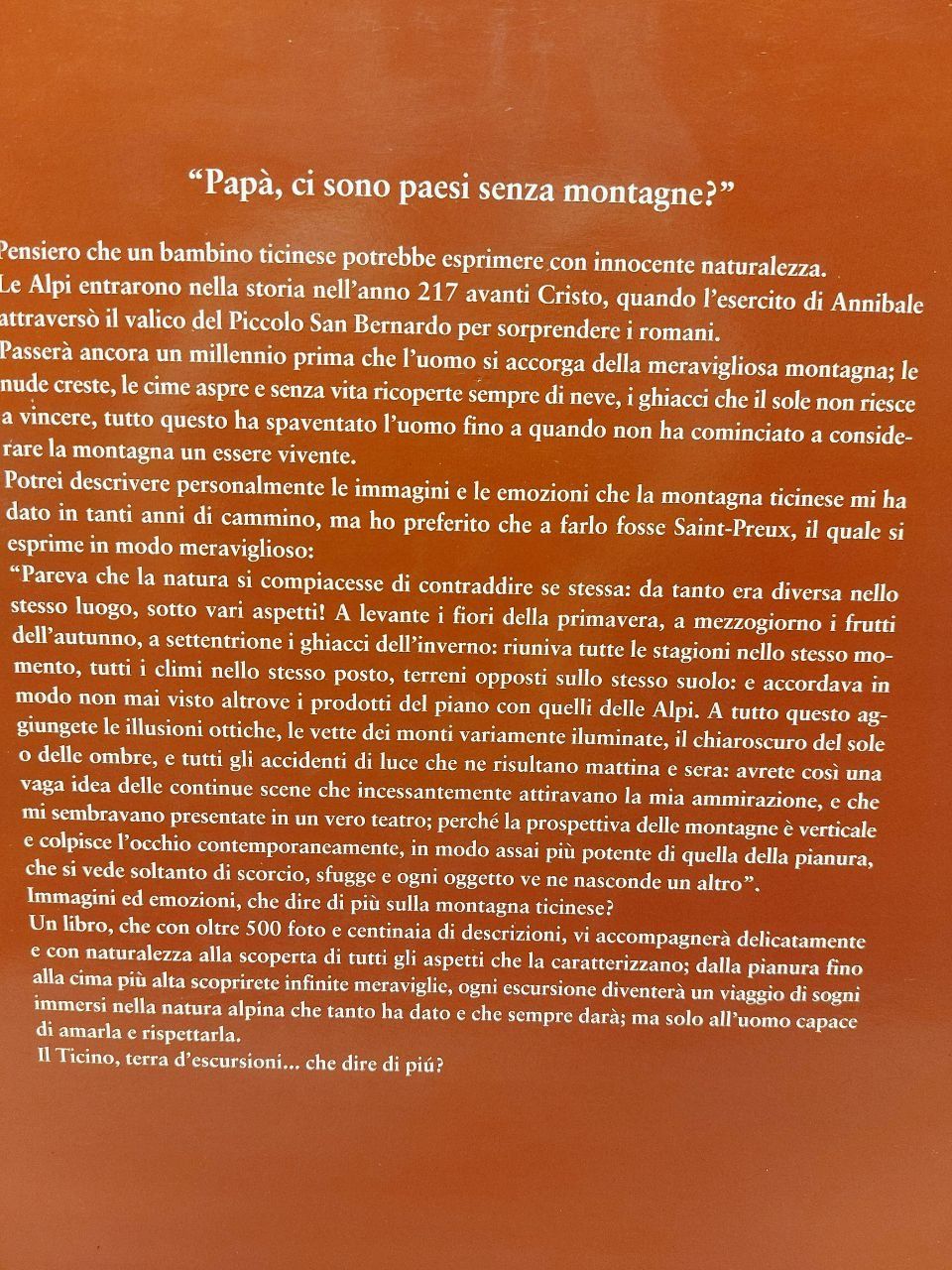 Bücher: Libro "La montagna nel Ticino", Luca Bettosini – Gebraucht aus Pambio Noranco von Pol69 1