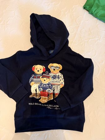Polo Ralph Lauren Pullover mit Kapuze dunkelblau Grösse 5