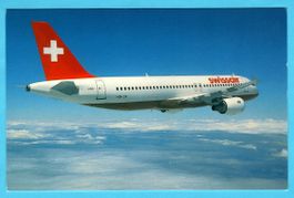 Swissair Airbus A320 Postkarte