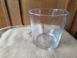 klassische schwere Glas Vase 19 cm Kerzenständer