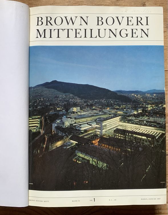 Buch Brown Boveri Mitteilungen 2