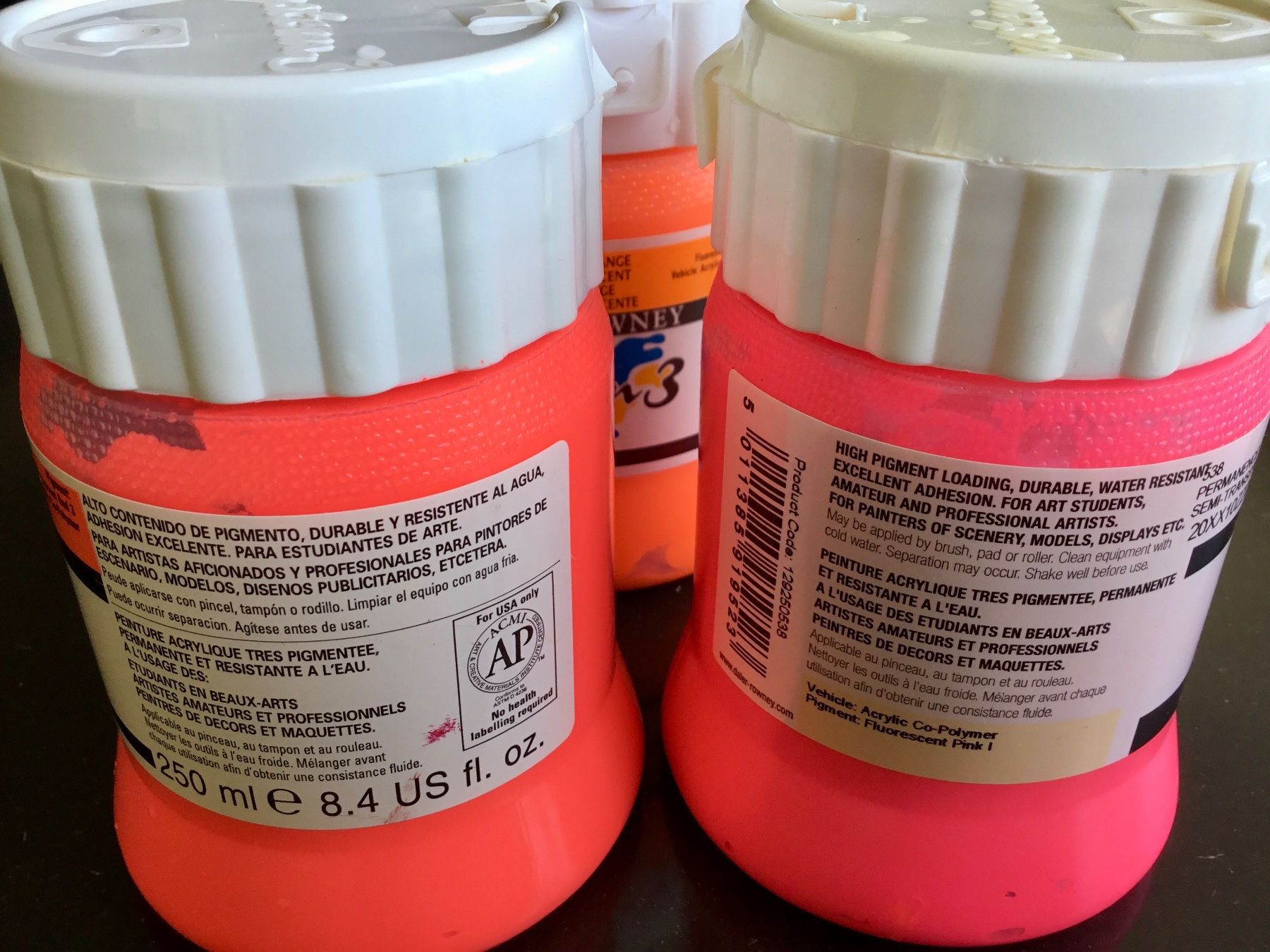 Colori: Neon Acrylfarben | 3 Dosen à 250 ml – Usato da Eggersriet venduto da Wiese61 3