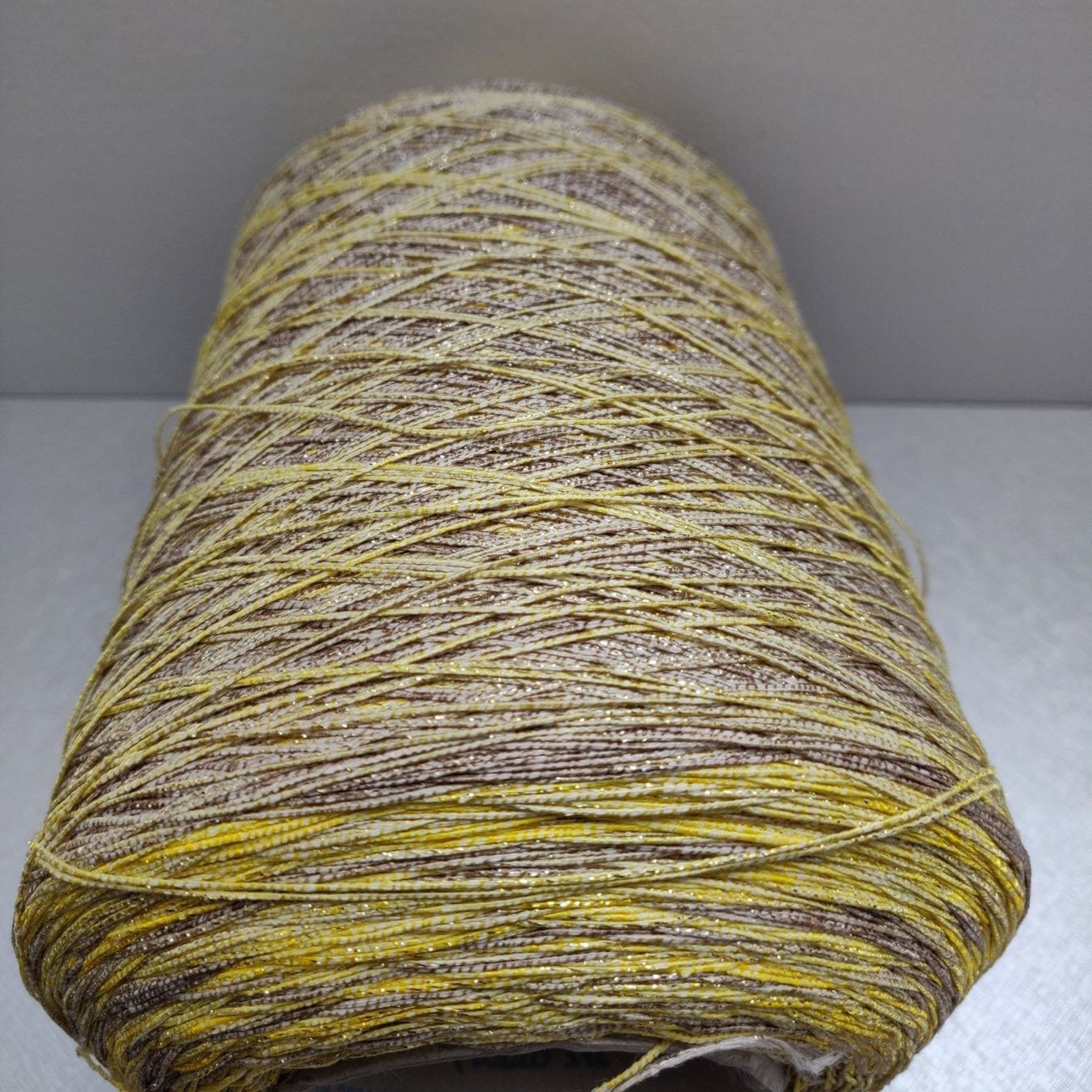 Lana: Baumwolle Seide mit Lurex 690g gelb beige Gradient – Nuovo (secondo la descrizione) da Lufingen venduto da Voyager7