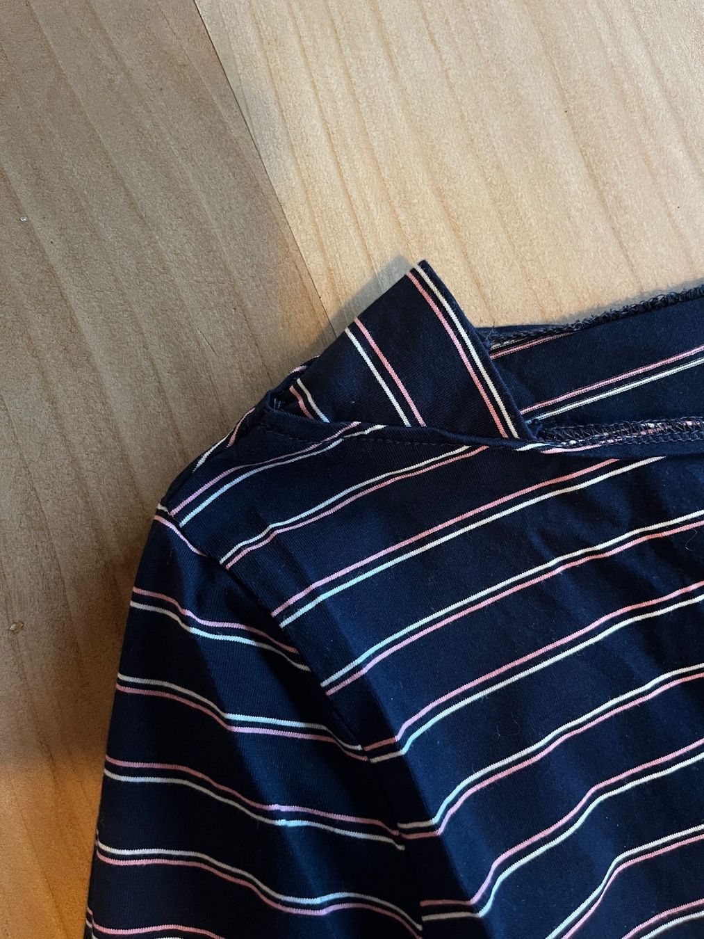 T-shirts: gestreiftes Langarmshirt, dunkelblau, 3/4-el Ärmel, Gr.S – D'occasion à Horw par Pem1278 2
