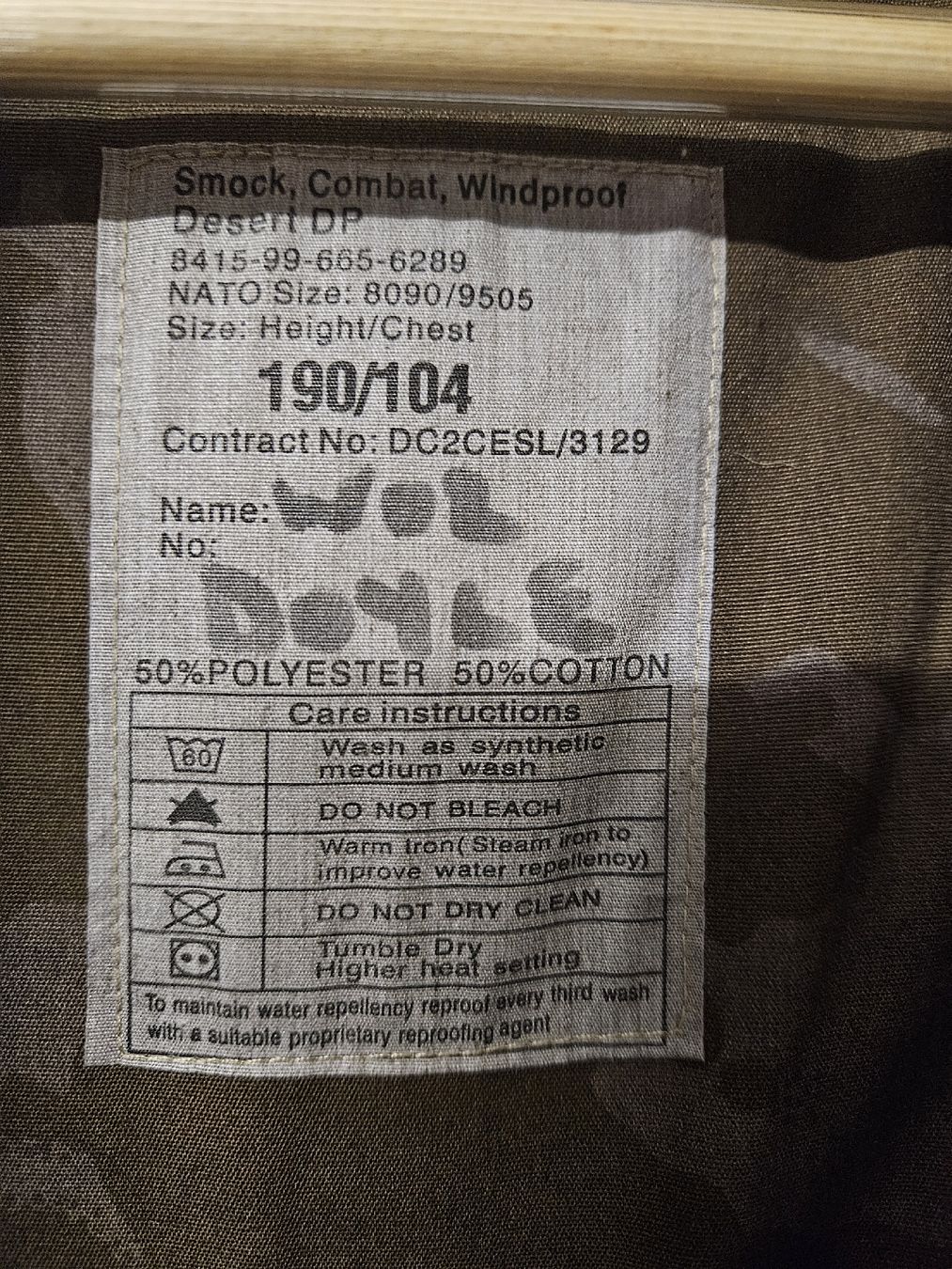 Uniformi: Combat Smock British Army (gefärbt) – Usato da Hägglingen venduto da Baltica 3