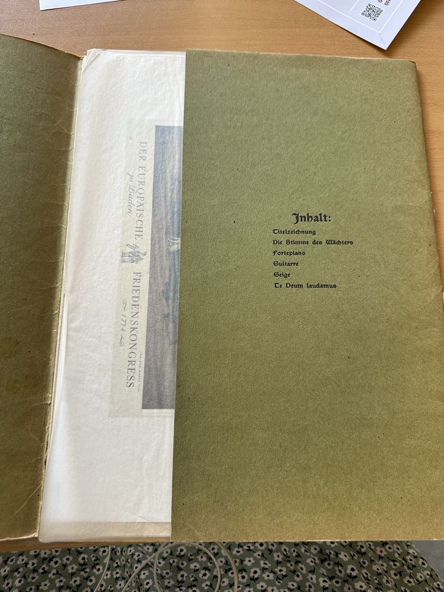 Livres: Antike Kunstmappe "Frau Musica"  – D'occasion à Zollikofen par Taximan89 1