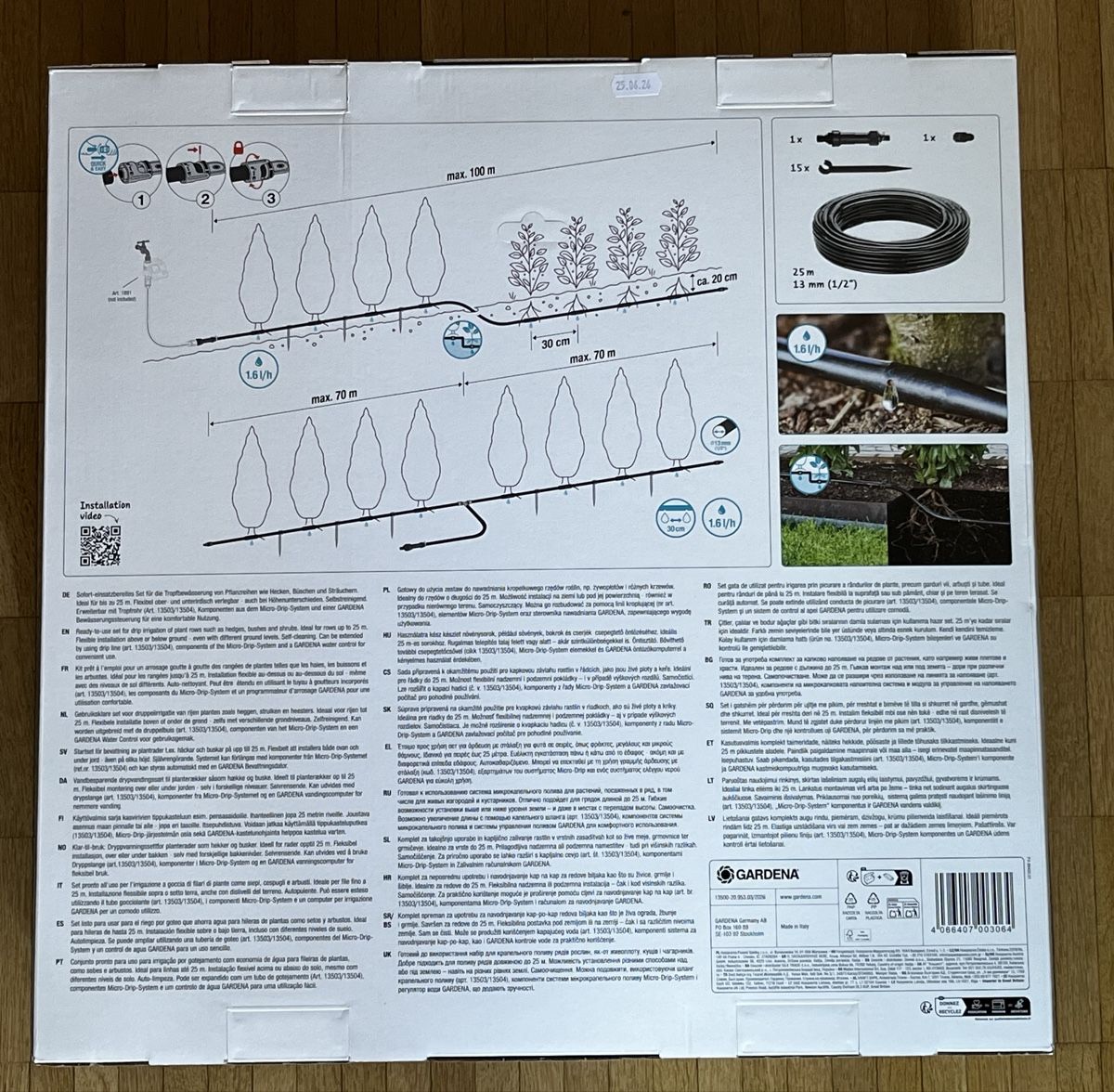 Gardena Tubi & Tubi flessibili: GARDENA Micro-Drip-System Set 25 m neu – Nuovo e nell'imballaggio originale da Basel venduto da Cmueggi 1
