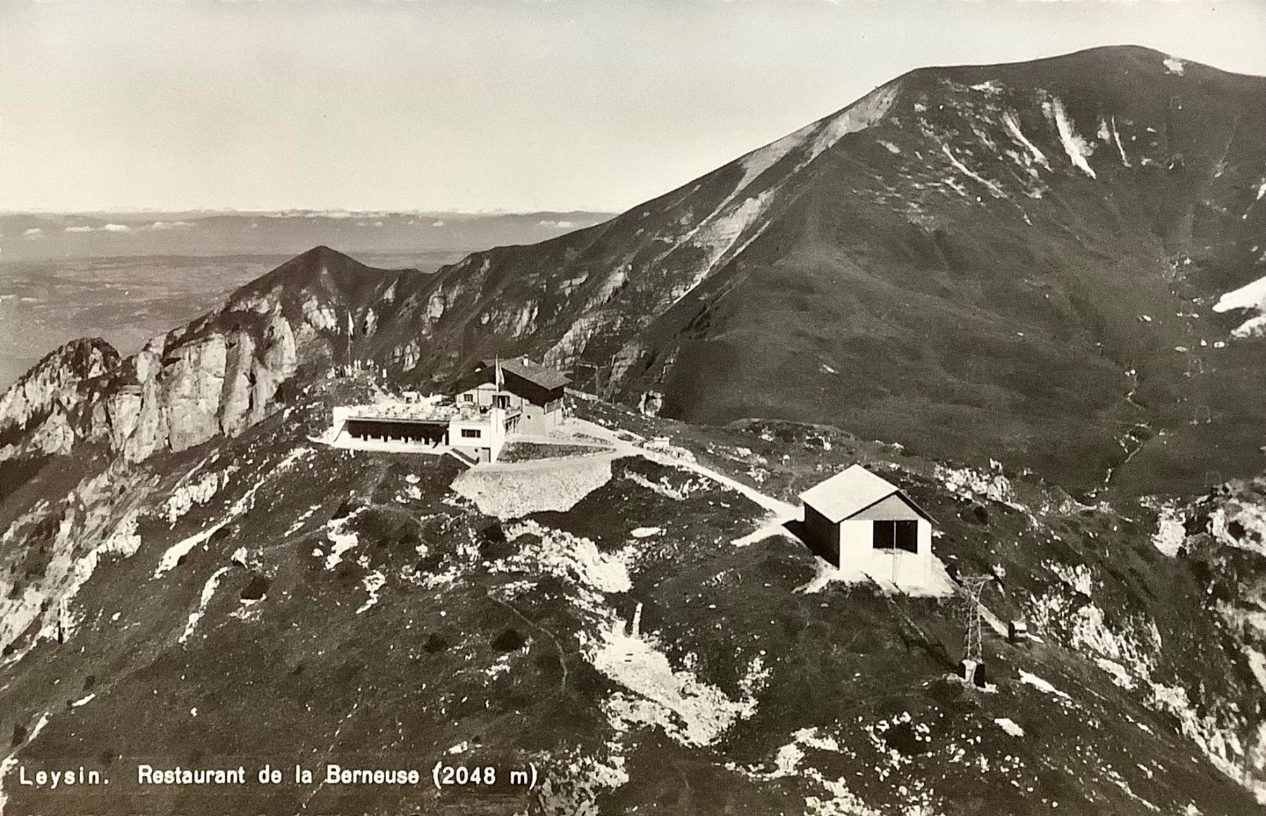 Cartoline postali: RESTAURANT DE LA BERNEUSE & Bergbahnstation – Usato da Root venduto da ENGLAND-TREASURES 1