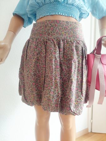 Jupe soie ballon fleurie Comptoir des Cotonniers taille 34