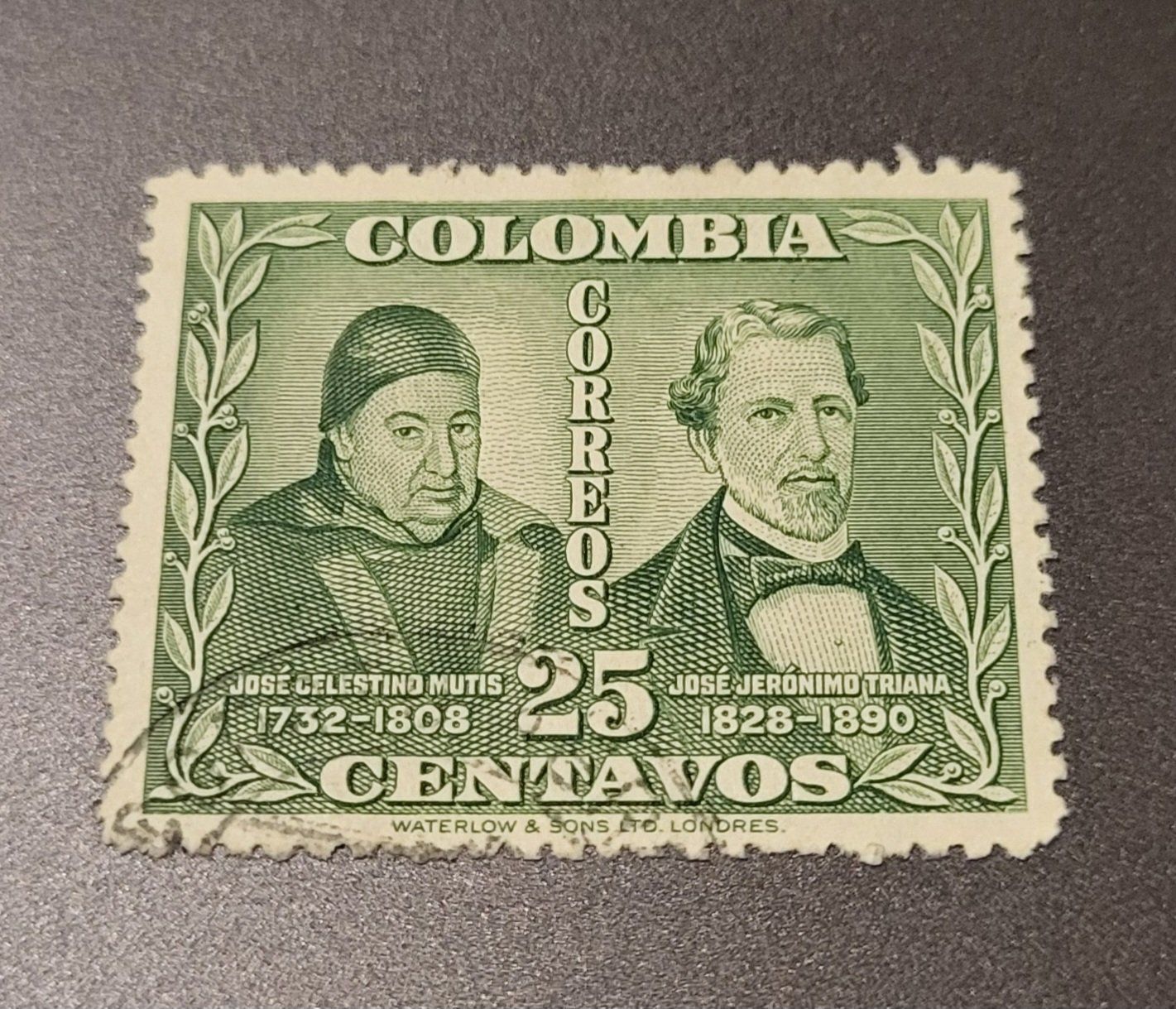 Alle Briefmarken: Kolumbien 1948 alte briefmarke – Gebraucht aus St Gallen von Stampsalshobby