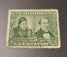 Kolumbien 1948 alte briefmarke