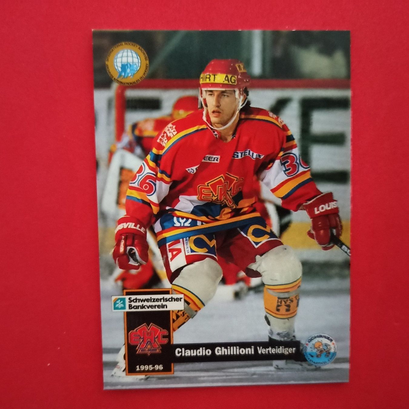 Carte collezionabili: Claudio Ghillioni - EHC BIEL - 1995/96 – Usato da Dübendorf venduto da kb86_MOVIE