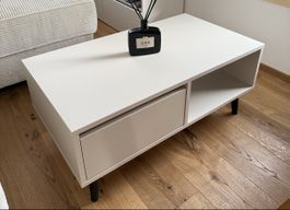 Couchtisch weiss mit Schublade und Ablage guter Zustand