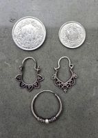 Set di tre orecchini Boho in argento sterile, etnico