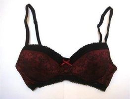 Beldona - Neuer BH - schwarz / rot - Grösse 75 C
