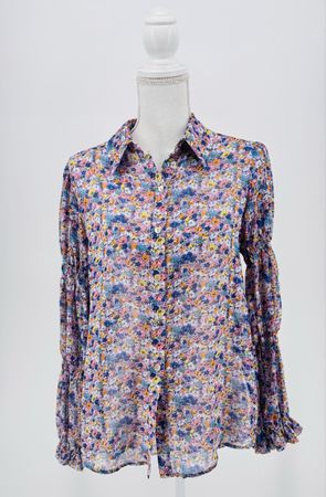 # WOMAN - Bluse ,, flower‘‘ Gr. S - ZARA #