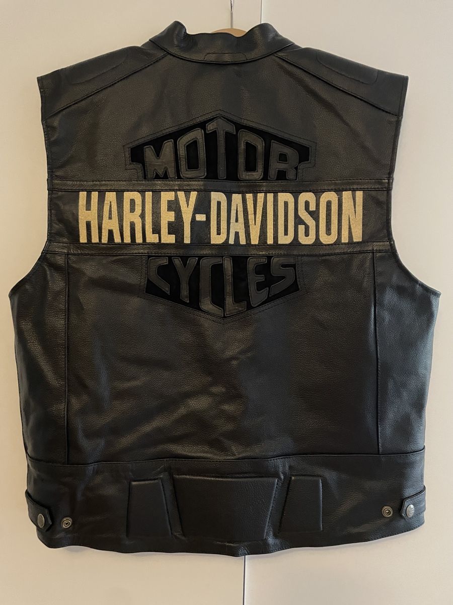 Gilet & Giacche: Original Harley Davidson Lederweste Gr. L neu – Nuovo e nell'imballaggio originale da Ins venduto da creamo1