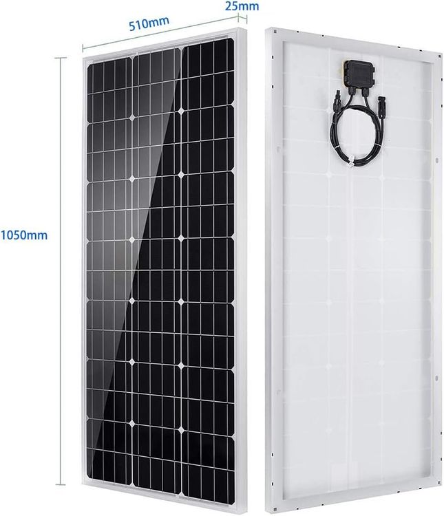 Dispositivi a energia solare: 100W Solarpanel 12V Set mit 20A Regler fuer Camping Boot – Nuovo e nell'imballaggio originale da Hundwil venduto da pac_6jh8 1