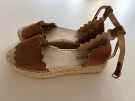 Espadrilles Sandalen, Wildleder braun, Top Zustand, Gr. 38