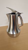 Kaffeekanne Thermoskanne Metall Glasinnenleben guter Zustand