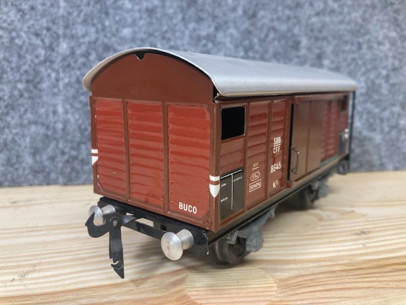 Buco Modellini di ferrovie: Buco Spur 0 Gedeckter Güterwagen 8645 SBB – Usato da Büsserach venduto da ModellbahnDepot 3