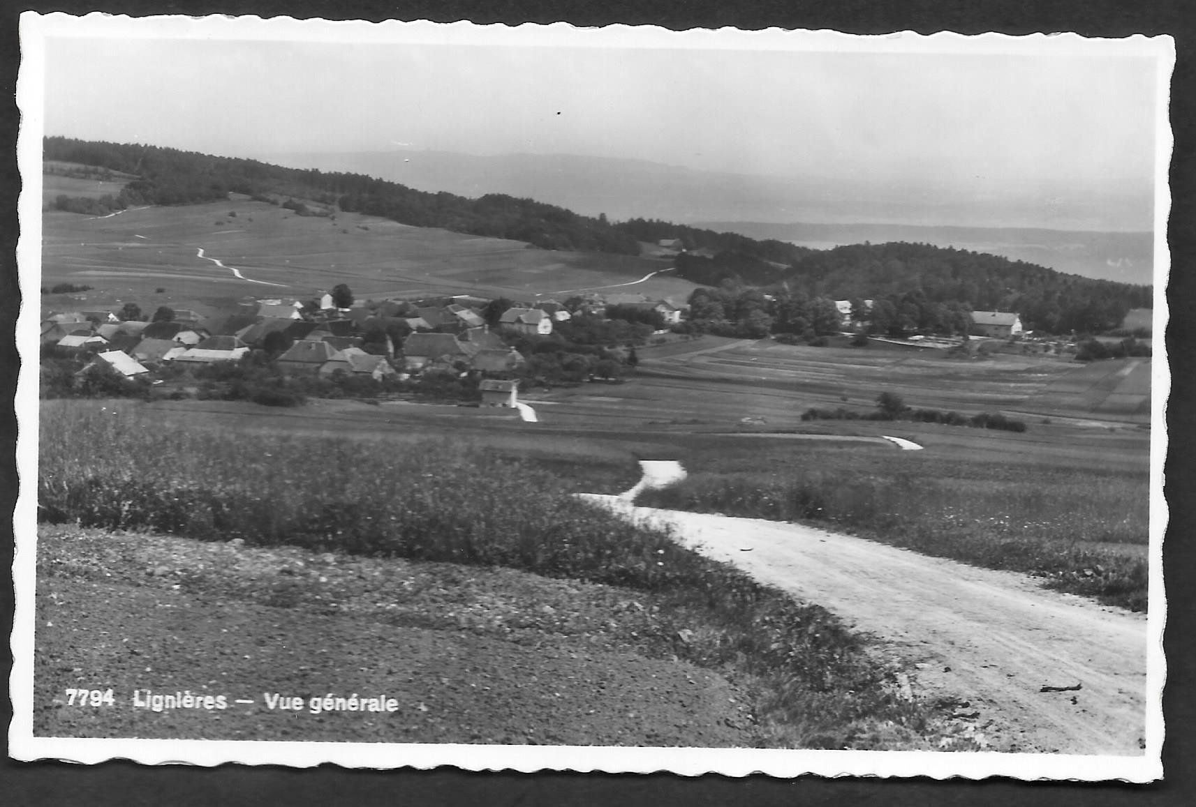 Cartoline postali: Lignières vue générale – Usato da Olten venduto da clotaldi