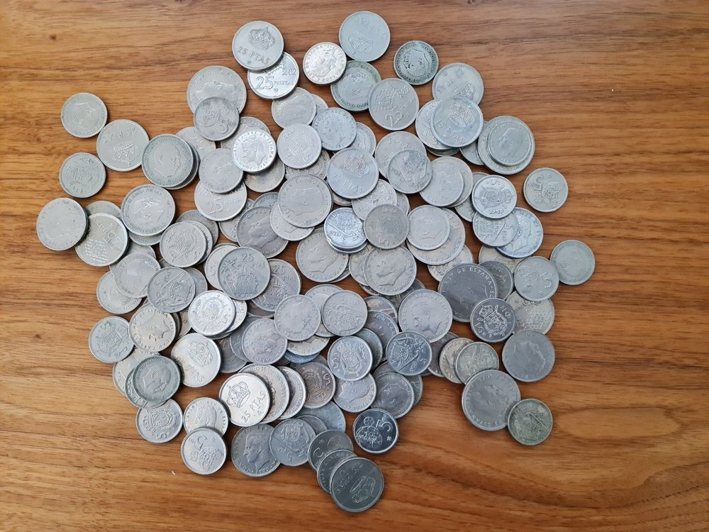 Lot mit Pesetas Münzen / Münzensammlung / Spanische Münzen | Acheter ...