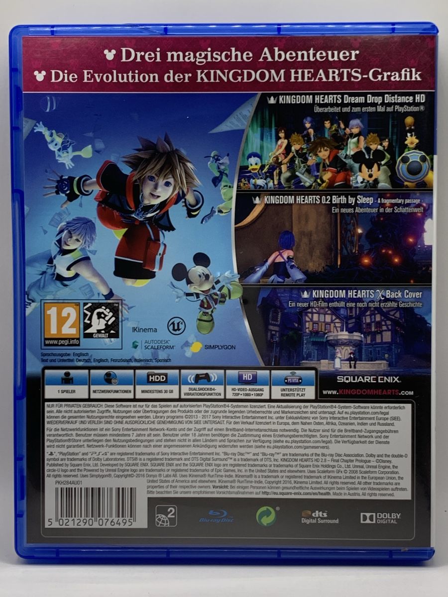 Sony Giochi: Kingdom Hearts HD 2.8 Final Chapter Prologue - PS4 – Usato da Ostermundigen venduto da RG-Collector 1