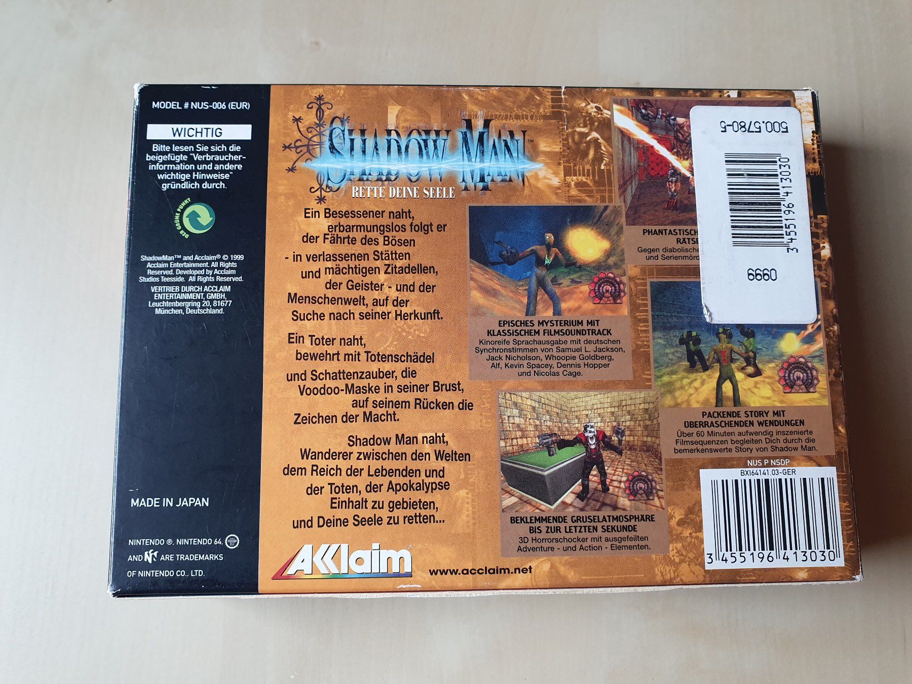 Nintendo Giochi: Shadow Man – Usato da Stansstad venduto da collectorsshop 1