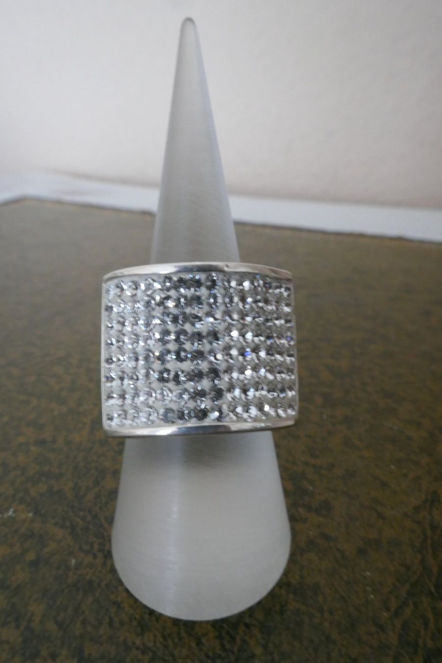 Ringe: Vintage Silberring mit Swarovski – Gebraucht aus Muttenz von einfach-schoen