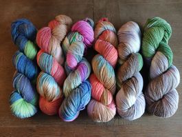 Handgefärbte Merino