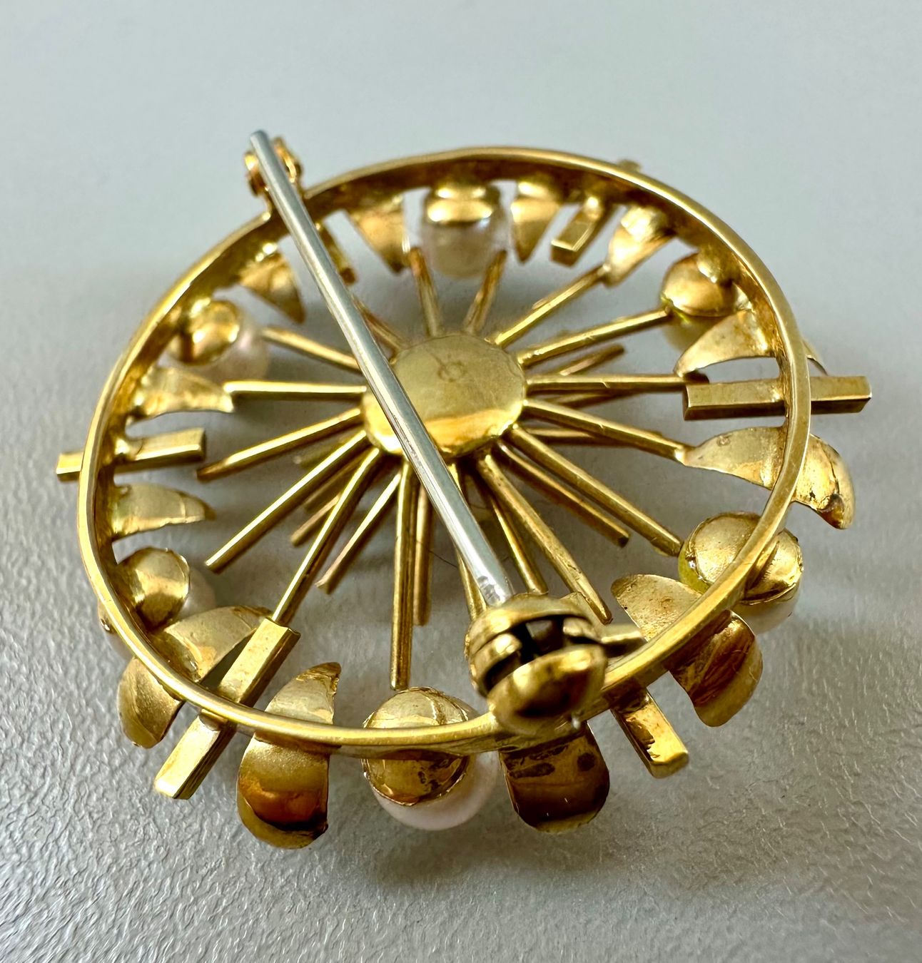 Broschen & Nadeln: ♦️ VINTAGE GOLDBROSCHE “PERLEN” 18K – Gebraucht aus Zürich von NIKI777 5