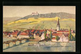 Stein am Rhein, Totalansicht mit Rheinda