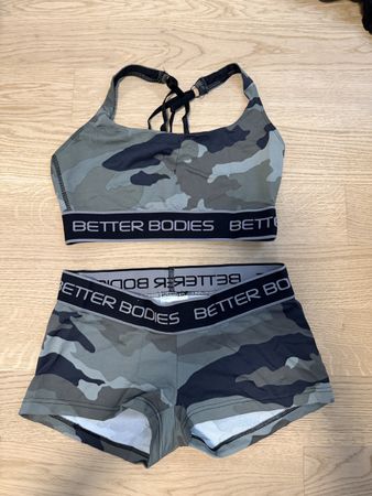Better Bodies Set, Sport BH & Shorts, Camo, Grösse M